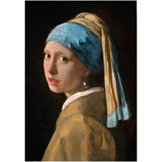 Muzejní sbírka: Johannes Vermeer - Dívka s perlou - puzzle s 1000 dílky a plakátem - Clementoni obrázek 2