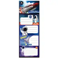 NASA samolepící štítky na sešity, 20 ks