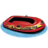 Nafukovací gumová kachna v červené barvě - Intex