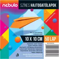Nebulo: Barevné skládací papíry 50 listů 10x10 cm 80g