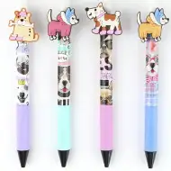 Nebulo: Darling Dogs gelové pero s motivem psů, s gumovatelným inkoustem a výsuvným mechanismem, různé varianty, 1 ks