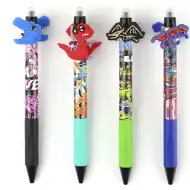 Nebulo: Gelové pero s gumovacím tlačítkem a rozzlobeným dinosaurem, více variant, 1 ks