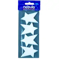 Nebulo: Hvězdy polystyrenová dekorace, sada 4 ks