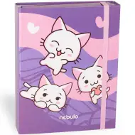 Nebulo: Krabice na sešity ve velikosti A5 s motivem kočky