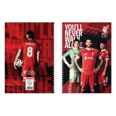 Nebulo: Liverpool spirálový sešit, linkovaný, 60 listů, formát A4, 1 ks