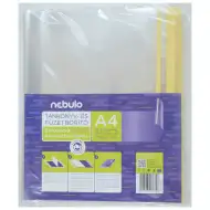 Nebulo: Obal na sešit A4, 10 ks, samolepicí hladká fólie