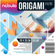 Nebulo: Origami papíry 20x20 cm, 10 ks, 80g
