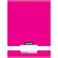 Nebulo: Sešit s drátěnou vazbou, hladký, neonově růžový, 80 listů, 32 čar, formát A4