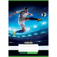 Nebulo: Sešit s fotbalovým motivem pro 4. třídu, linkovaný, formát A/5, 21-32