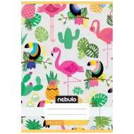 Nebulo: Sešit s hladkým povrchem, sešívaný, s motivem tukanů, 20-32 listů, formát A5