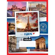 Nebulo: Sešit s kroužkovou vazbou, čtverečkovaný, s motivem Párzisu, 87-32 A/4