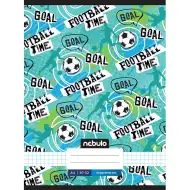 Nebulo: Sešit s kroužkovou vazbou, kostkovaný, s nápisem Football time, 87-32 A/4