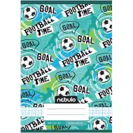 Nebulo: Sešit s kroužkovou vazbou, s nápisem "football time", kostkovaný, 27-32, formát A5