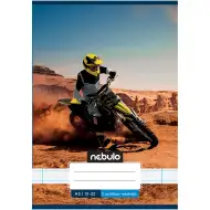 Nebulo: Sešit s linkami 12-32 A/5 pro 3. třídu se vzorem krosové motorky v poušti