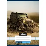 Nebulo: Sešit s linkami A/5, 12-32, s motivem terénního off-road vozu, pro 3. třídu, sešitý.