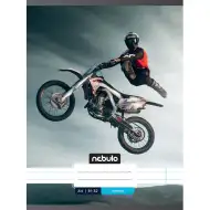 Nebulo: Sešit s linkami, motiv motokrosu, sešit 81-32 A/4