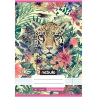 Nebulo: Sešit s linkami pro 4. třídu, sešpendlený, s leopardím vzorem, 21-32, formát A5