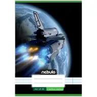 Nebulo: Sešit sešitý pro 4. třídu s motivem raketoplánu, linkovaný, 21-32, formát A5