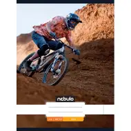 Nebulo: Sešit sešívaný, hladký, s motivem cyklisty, 80–32, formát A4