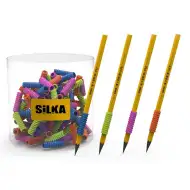 Nebulo: Silikonový spirálový držák na tužky v různých barvách 1 ks