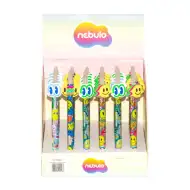 Nebulo: Smile stiskací gumovatelný gelový pero, různé druhy, 1 ks