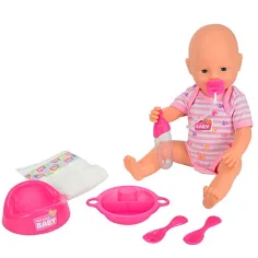 New Born Baby čůrající panenka s doplňky 38 cm – Simba Toys obrázek 2