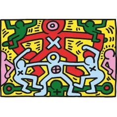 Novo Art: Keith Haring - Obraz bez názvu 1000 kusový puzzle - Clementoni obrázek 2