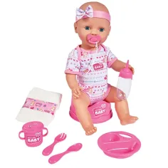 Novorozenecké dítě s doplňky pro močení 43cm - Simba Toys obrázek 3