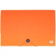 Obal na dokumenty Spirit: A4, 12 kapes, neonově oranžová