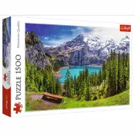 Oeschinensee, Alpy, Švýcarsko, puzzle Premium 1500 dílků - Trefl
