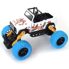 Off-Road bílý terénní vůz na zpětné natažení 1/32 obrázek 2