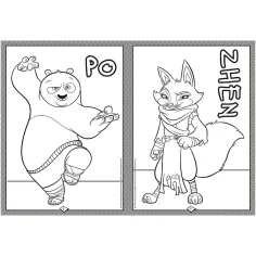 Omalovánky Kung Fu Panda - Trefl obrázek 2