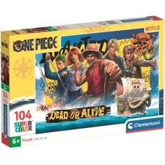 One Piece – posádka, 104dílné Supercolor puzzle - Clementoni