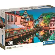 Osvětlené město HQC 500 dílků Compact puzzle - Clementoni