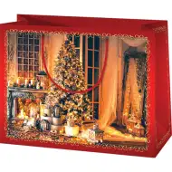 Přišel Vánoce středně velký exkluzivní dárkový sáček 18x10x23cm