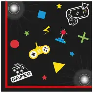 Papírové ubrousky s herním motivem, balení 20 ks