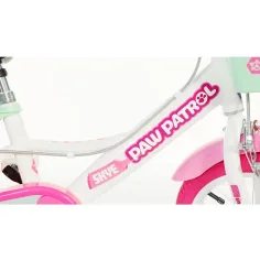 Paw Patrol Skye 14” dětské kolo s košíkem a sedačkou pro panenku v růžovo-mátově zelené barvě – Dino Bikes kolo obrázek 4