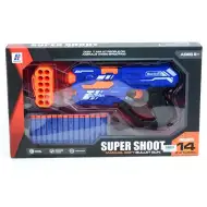 Pěnová střelná zbraň s náboji a držákem nábojů.