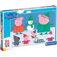 Peppa Pig 104dílné maxi supercolor puzzle - Clementoni