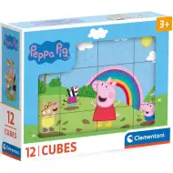 Peppa Pig 12dílná kostka s příběhem - Clementoni