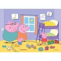 Peppa Pig Supercolor 2 v 1 puzzle 2x20 dílků - Clementoni obrázek 2