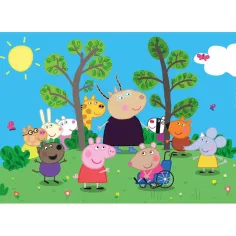 Peppa Pig a její přátelé 24dílné maxi supercolor puzzle - Clementoni obrázek 2
