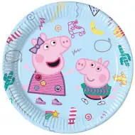 Peppa Pig papírové talíře 8ks sada 23cm