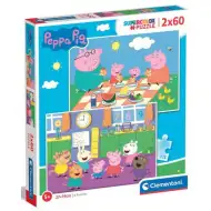 Peppa Prasátko 2x60ks puzzle - Clementoni