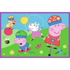 Peppa na hřišti 2x24dílné puzzle - Trefl obrázek 3