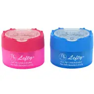 Plastový levoruký ořezávátko ve 2 barvách.