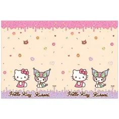 Plastový ubrus Hello Kitty a Kuromi 120 × 180 cm
