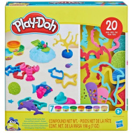 Play-Doh: 20dílná sada „Podmořský svět“ se 7 kelímky barevné modelíny - Hasbro