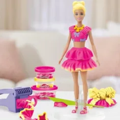 Play-Doh: Barbie kudrlinky a mašličky modelovací sada - Hasbro obrázek 3