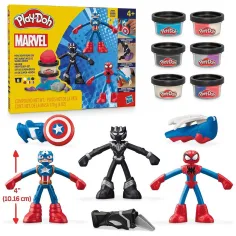 Play-Doh: Marvel Hrdinská dobrodružství sada modelíny s 3 figurkami - Hasbro obrázek 2